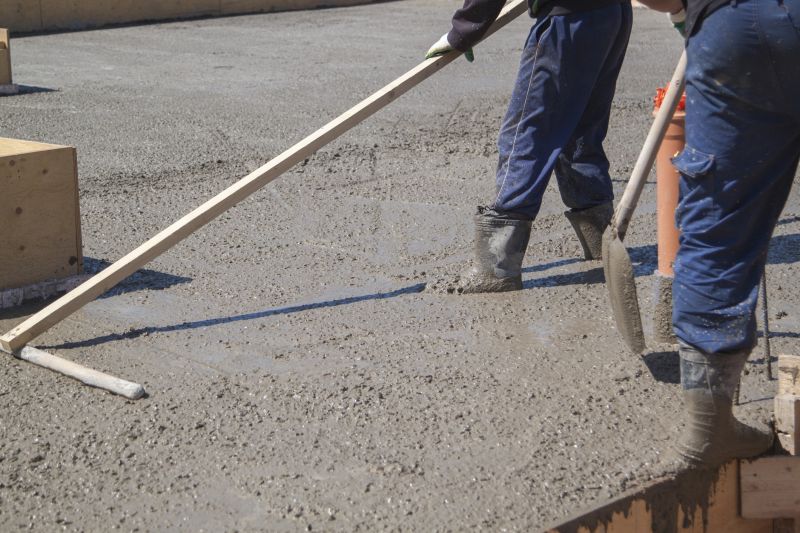 Pouring and Leveling Concrete